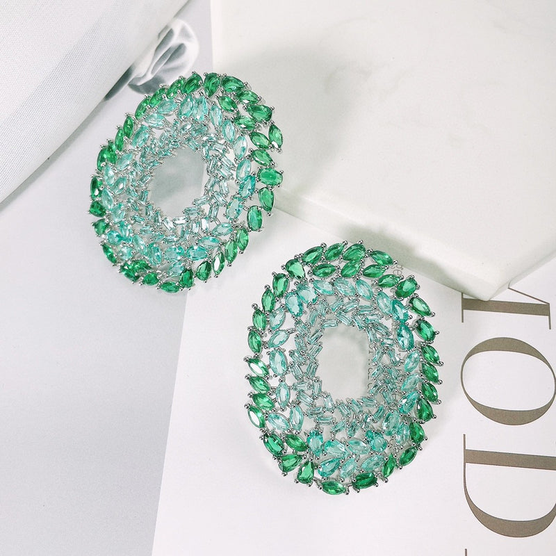Micro Inlaid Zircon Earrings