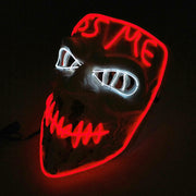 glowing Halloween party mask, view 3 - MRSLM