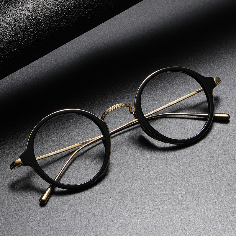 retro round frame glasses, view 2 - MRSLM