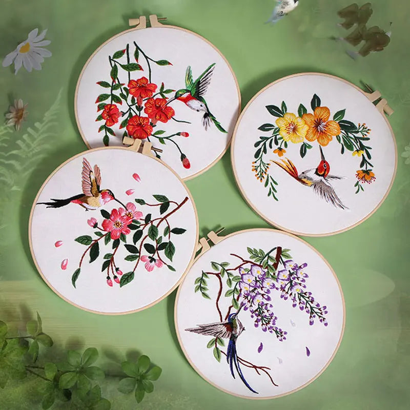 mushroom embroidery kit, view 7 - MRSLM