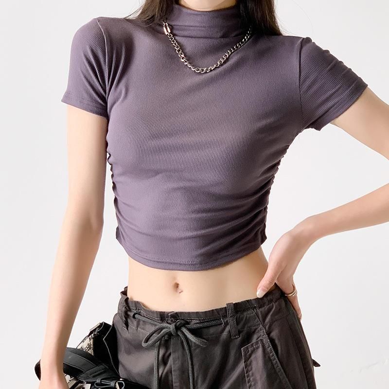 slim summer crop top, view 2 - MRSLM