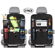 car seat back organizer with anti-kick mat, view 8 - MRSLM