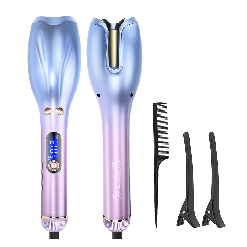 automatic lcd ceramic rotating hair curler, view 2 - MRSLM