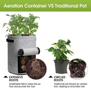 felt plant grow bags, view 12 - MRSLM
