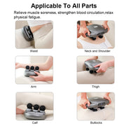 fascia massage gun with 6 heads, view 9 - MRSLM