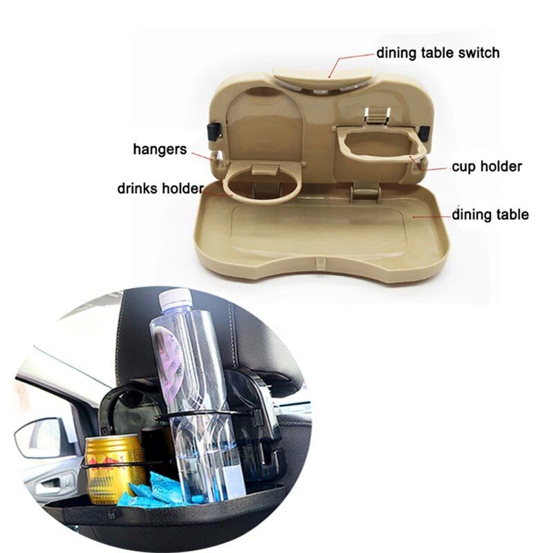 car backseat organizer with foldable tray, view 7 - MRSLM