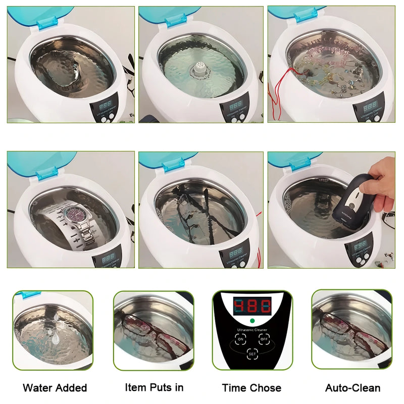 750ml ultrasonic jewelry cleaner, view 8 - MRSLM