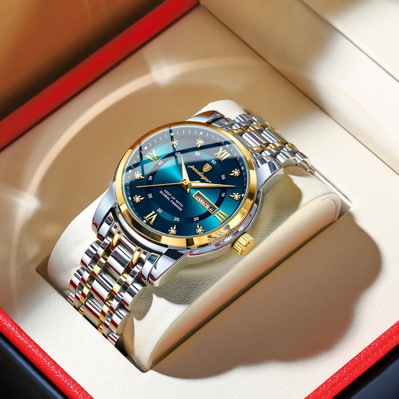 men's luminous quartz watch, view 5 - MRSLM
