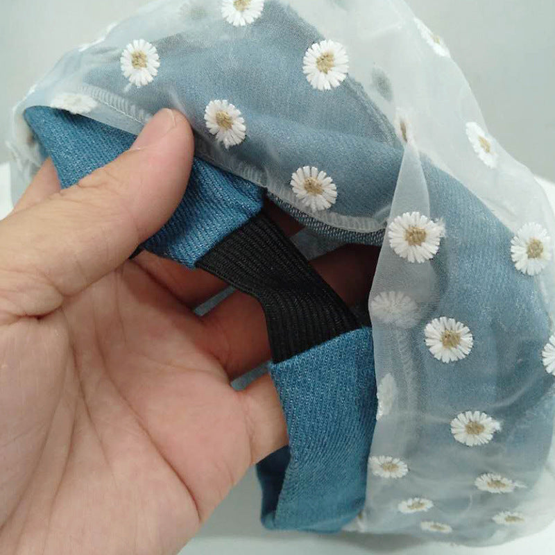 cute daisy satin beret for women, view 7 - MRSLM