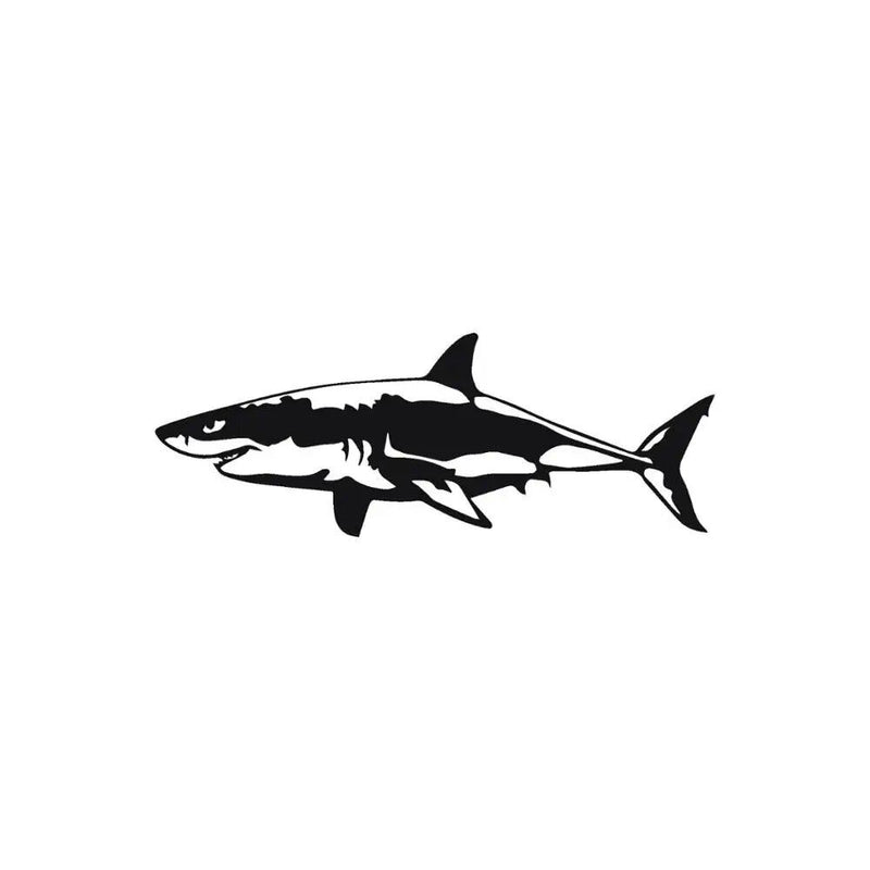 great white shark vinyl car decal - MRSLM