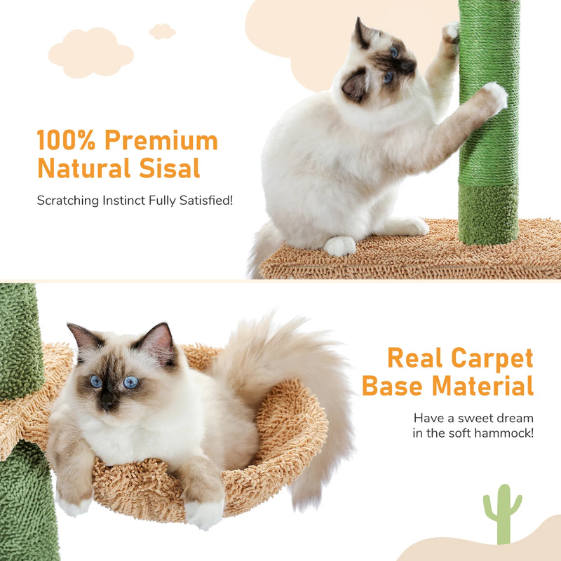 5-tier cactus cat tree, view 6 - MRSLM
