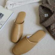 leather couple indoor slippers, view 2 - MRSLM
