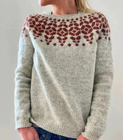 multicolor loose pullover sweater for women, view 23 - MRSLM