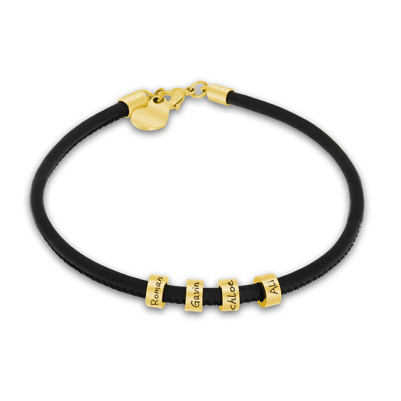 beaded stainless steel heart couple bracelet, view 5 - MRSLM