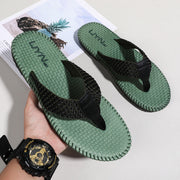 men's casual PU flip-flops, view 4 - MRSLM