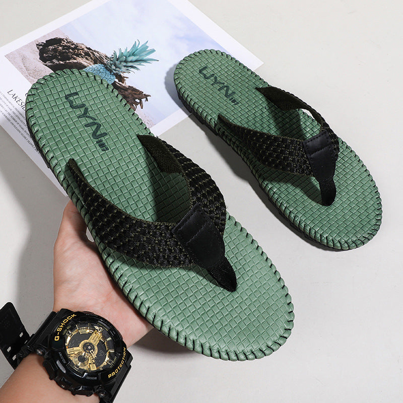 men's casual PU flip-flops, view 4 - MRSLM