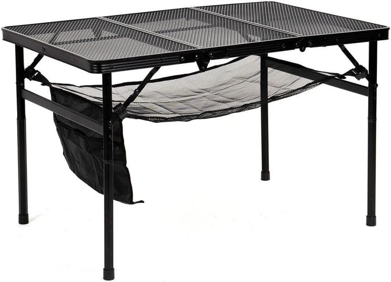 Portable Adjustable Height Folding Aluminum Table for Camping, BBQ, Picnic