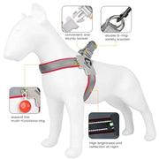 reflective mesh dog harness vest, view 9 - MRSLM
