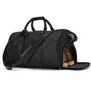 men's genuine leather gym bag, view 19 - MRSLM