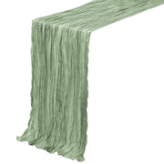 boho cheesecloth table runner, view 2 - MRSLM
