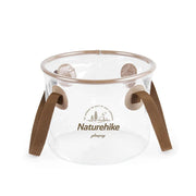 portable transparent folding bucket, view 2 - MRSLM