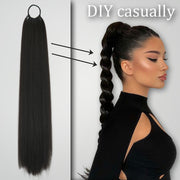 synthetic wrap around ponytail extensions, view 19 - MRSLM