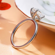 women's moissanite ring, view 3 - MRSLM