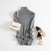 women's slim knit long sleeve top, view 4 - MRSLM