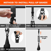 elastic pull-up trainer with resistance bands, view 5 - MRSLM