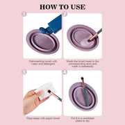 silicone makeup brush cleaner and scrubber, view 7 - MRSLM