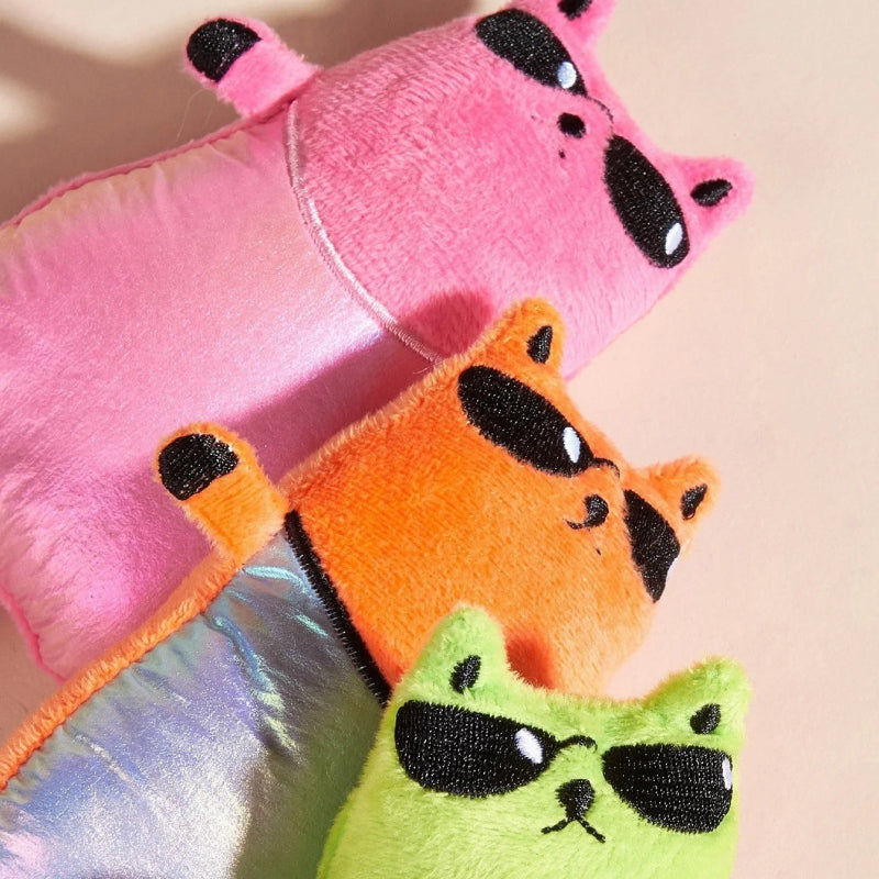 plush sunglasses cat toy, view 8 - MRSLM