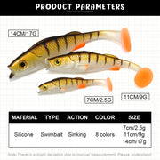 soft swimbait shad fishing lure, view 29 - MRSLM