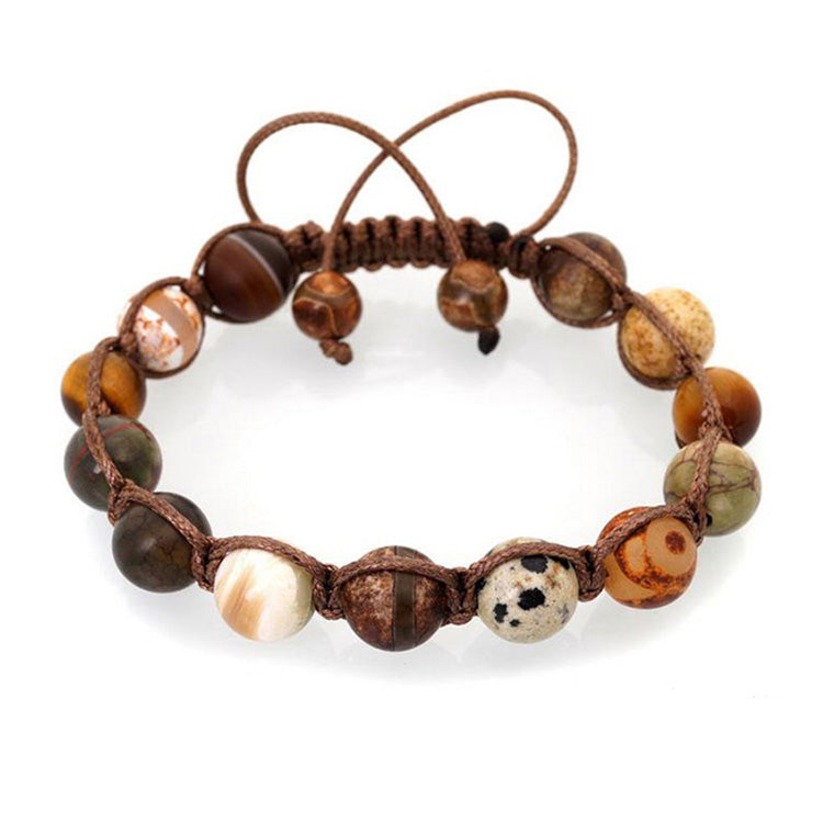 natural onyx contrast bead bracelet, view 3 - MRSLM