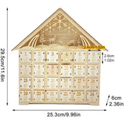 wooden christmas ornament, view 2 - MRSLM
