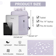 large travel backpack with laptop compartment, view 10 - MRSLM