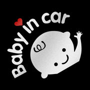 baby on board cartoon car sticker, view 2 - MRSLM