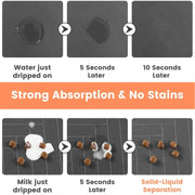 absorbent pet feeding mat with waterproof rubber backing, view 7 - MRSLM