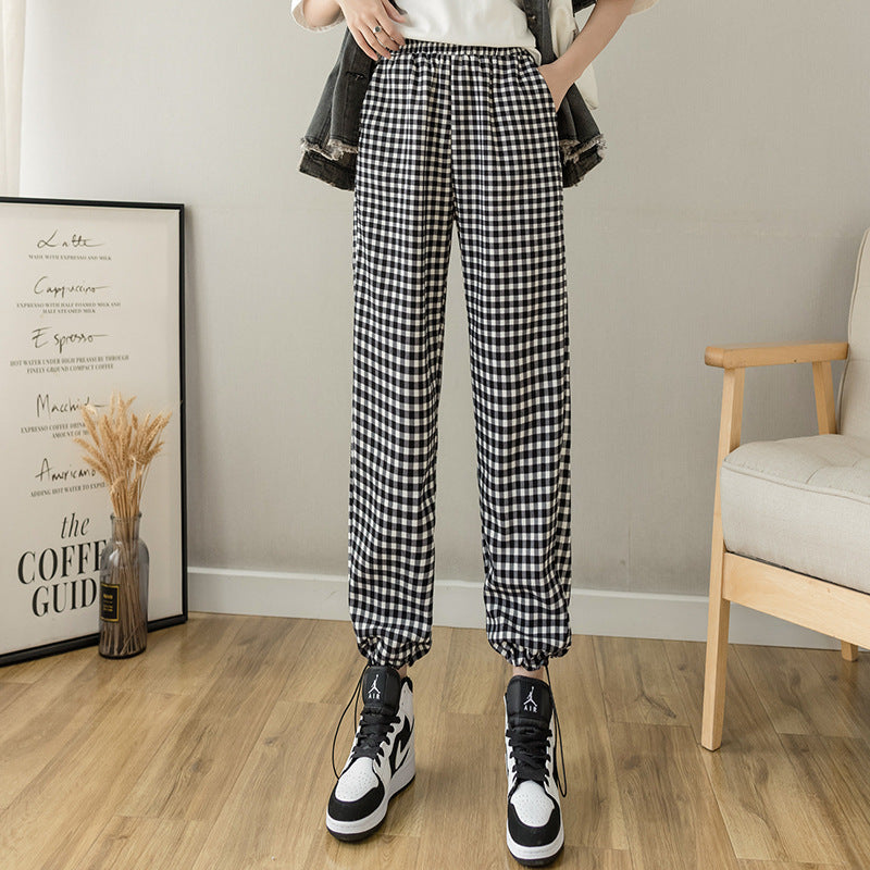 Lightweight Thin Lantern Cropped Pants
