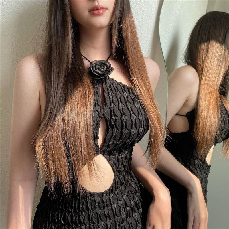 jacquard knitted dress, view 3 - MRSLM