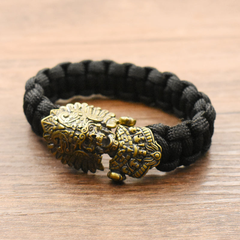braided paracord couple bracelet, view 7 - MRSLM