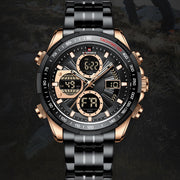 Men's dual display sports watch, view 6 - MRSLM