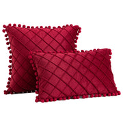 velvet plaid throw pillow covers, view 23 - MRSLM