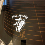 goth bat vinyl car decal, view 3 - MRSLM
