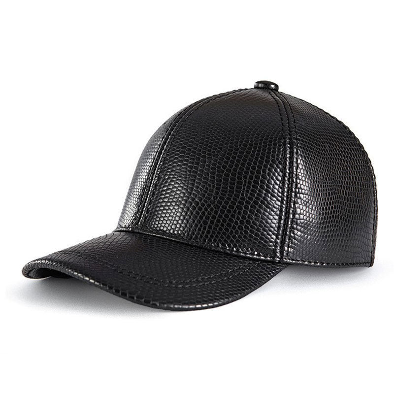 genuine leather baseball cap, view 7 - MRSLM