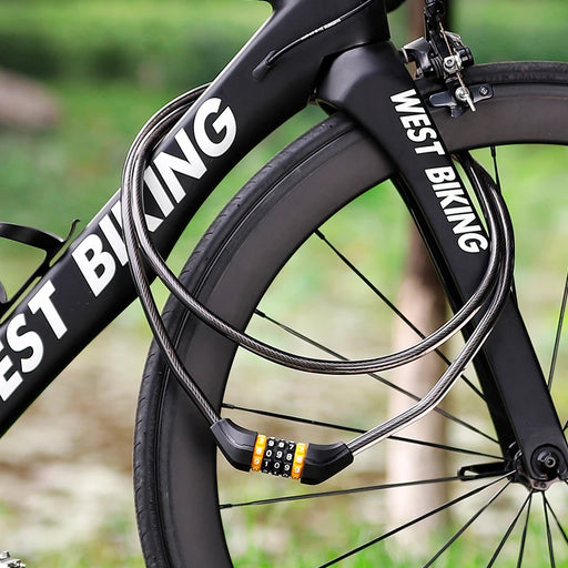 coiling bike cable lock with password - MRSLM