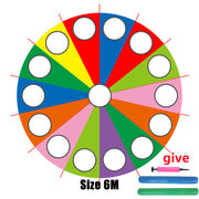 Rainbow umbrella parachute game, view 5 - MRSLM