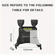Adjustable reflective running chest bag, view 5 - MRSLM