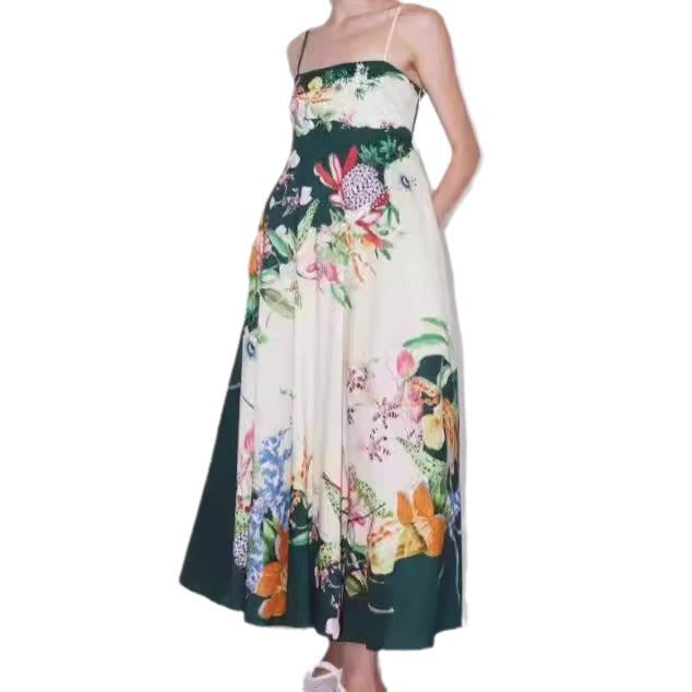 floral print pocket dress, view 5 - MRSLM