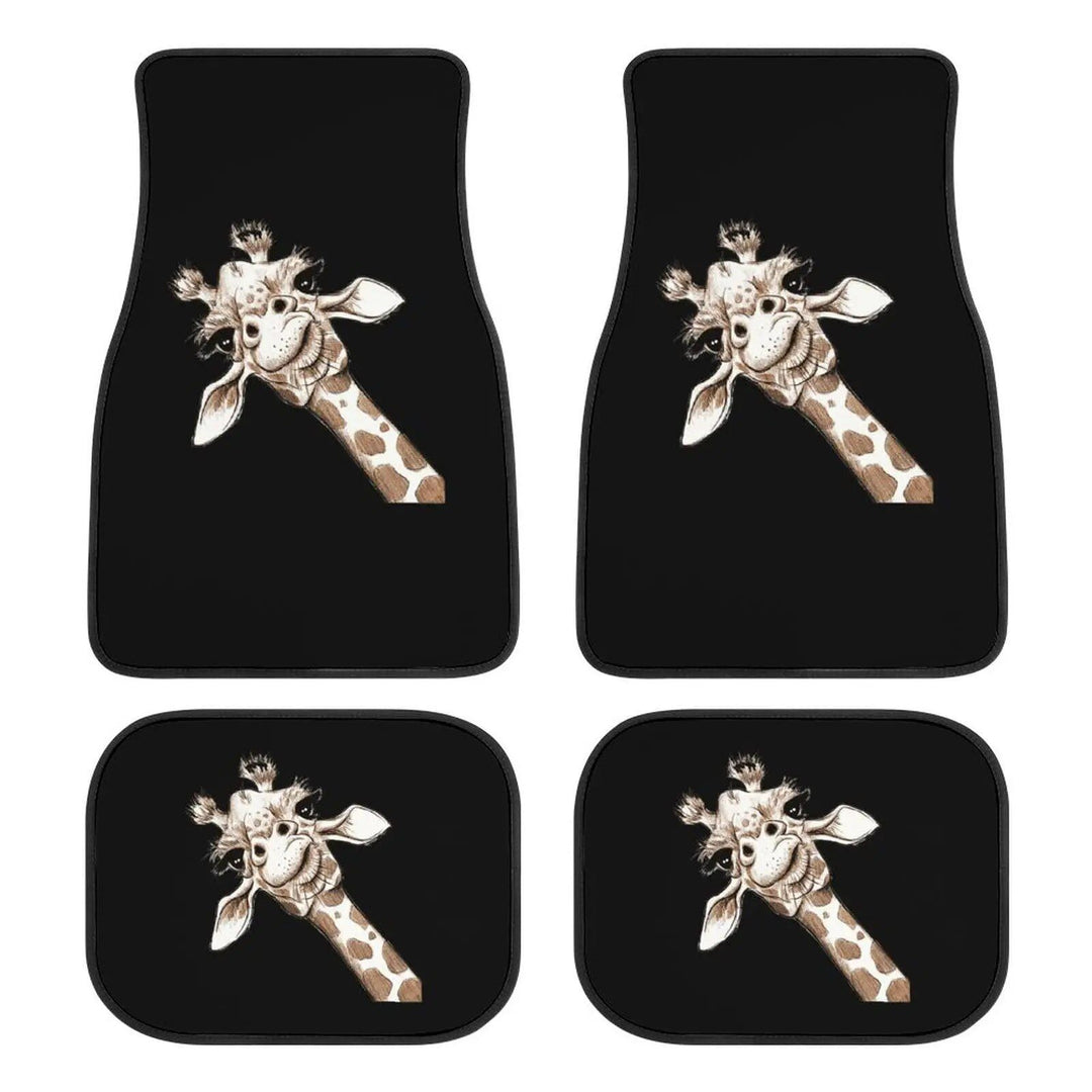 Giraffe Print Universal Car Floor Mats