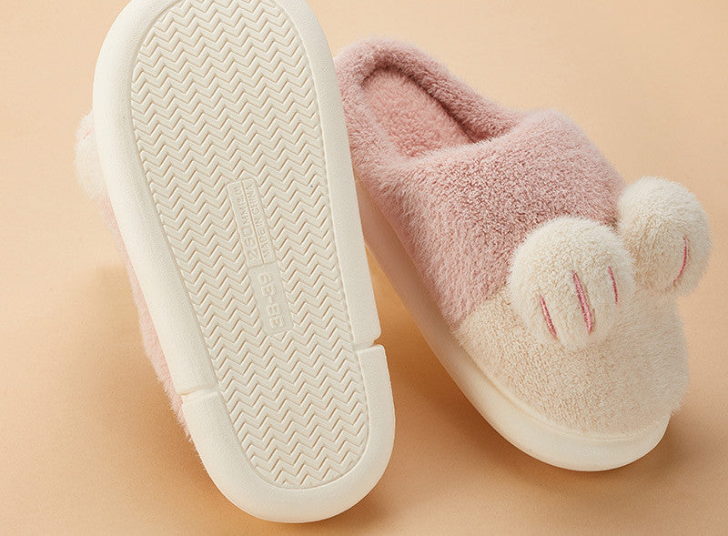 cat's claw cotton slippers, view 8 - MRSLM